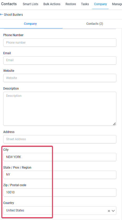 How to use the Company Object Automation? – Website