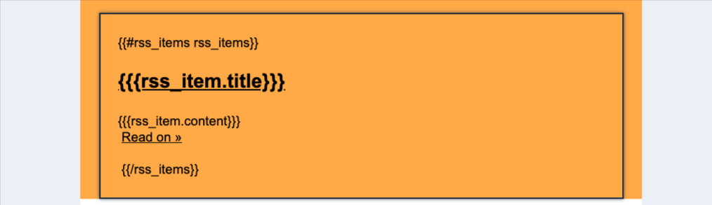 A basic guide of RSS Campaign – 4. Set Custom Values