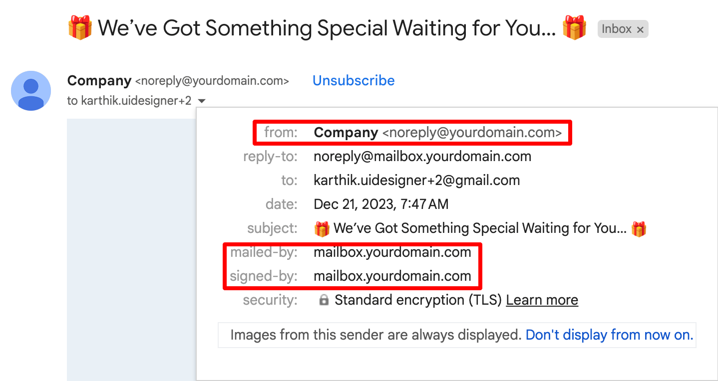 Achieving Compliance: Meeting Google and Yahoo’s Email Sender Requirements in 2024 – 1. Elevate Your Brand with a Branded Sending Domain