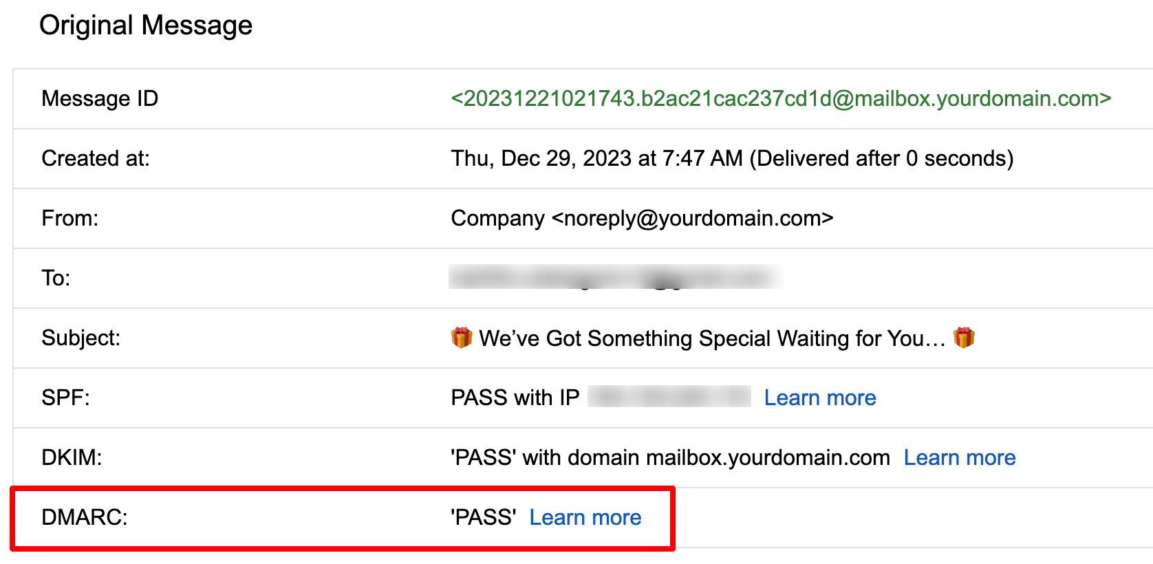 Achieving Compliance: Meeting Google and Yahoo’s Email Sender Requirements in 2024 – 2. Establish DMARC Email Authentication for Your Sending Domain