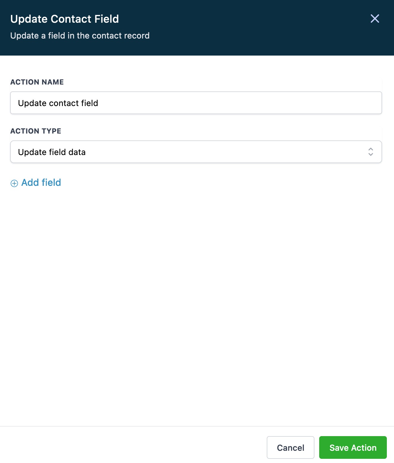 Action – Update Contact Field – What is the Update Contact Field Action in Workflows?