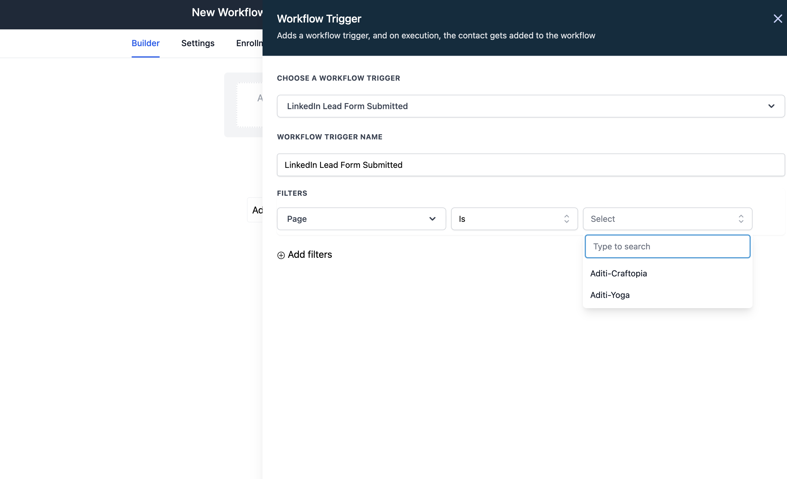 Add Workflow Trigger For Linkedin Lead Ads – Add Workflow Trigger