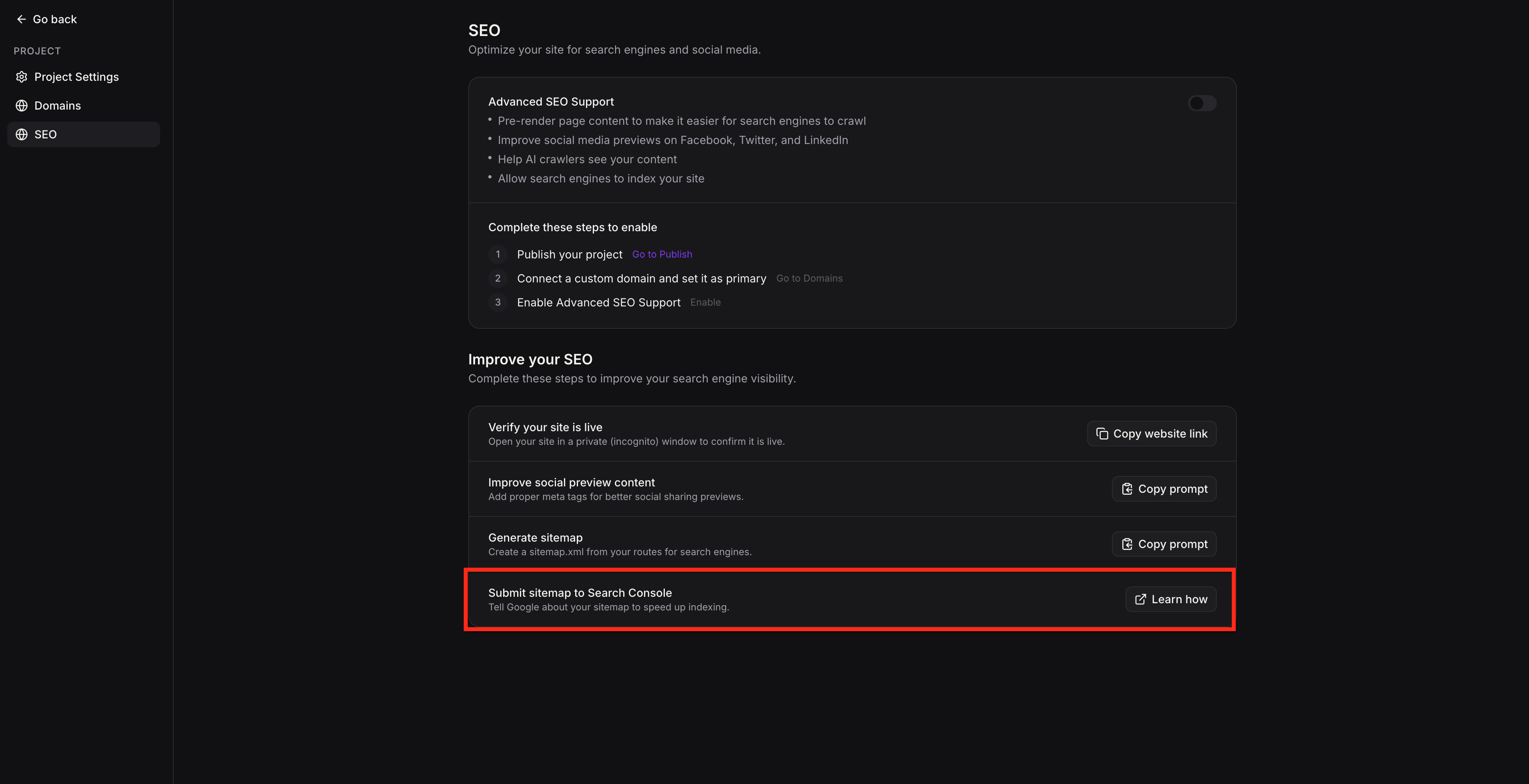 Advanced SEO Support for AI Studio – Generate Sitemap