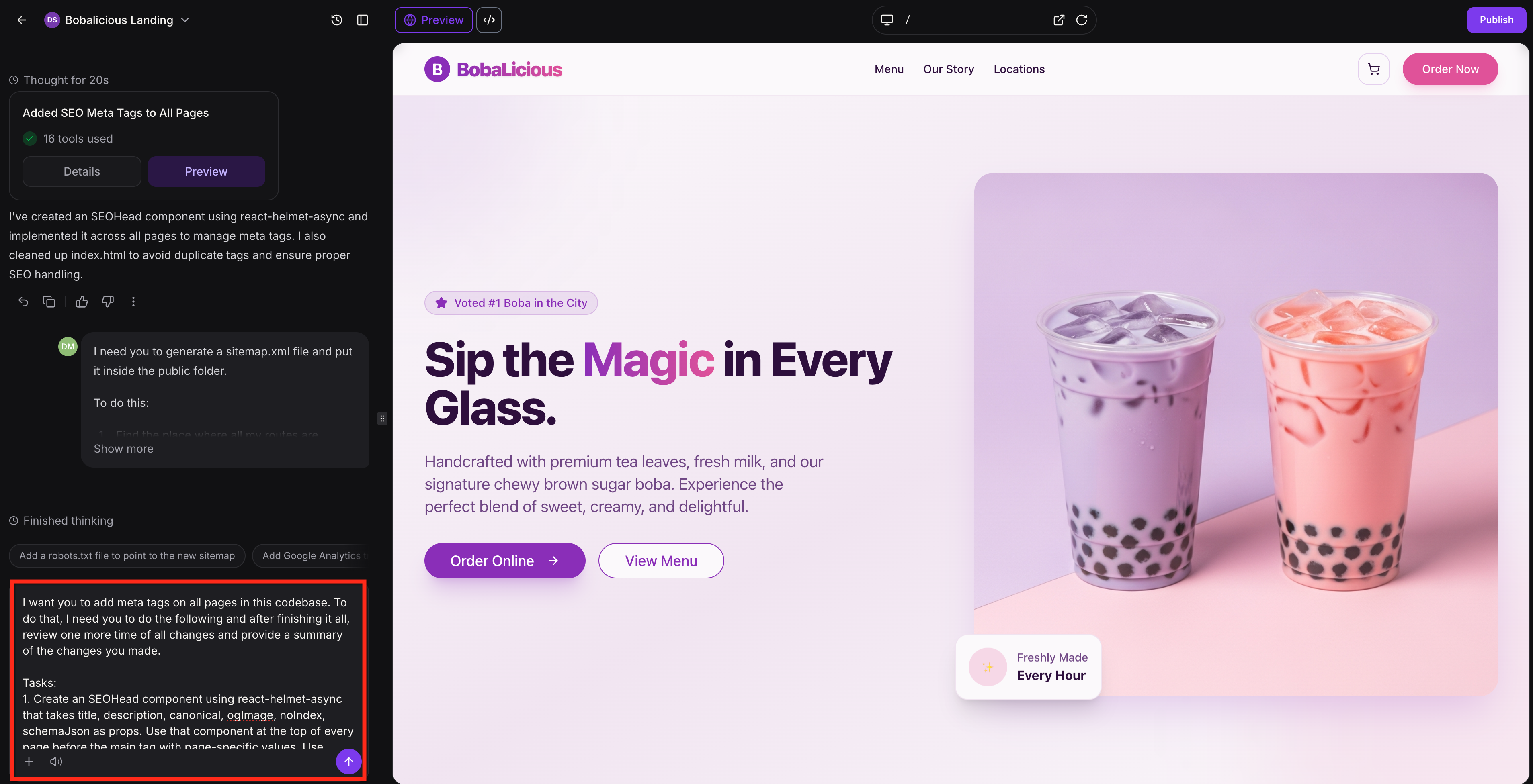 Advanced SEO Support for AI Studio – Social Media & Link Previews