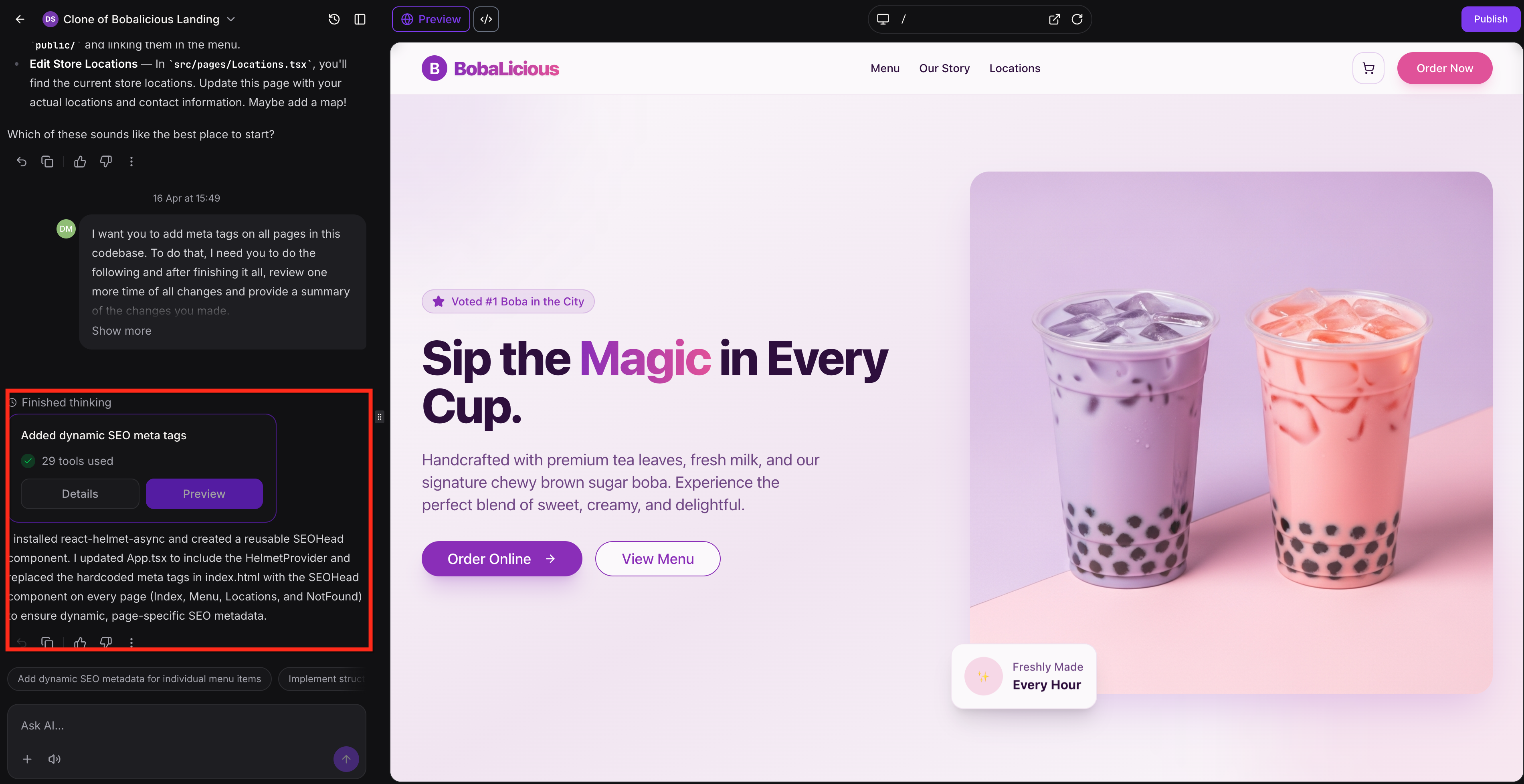 Advanced SEO Support for AI Studio – Social Media & Link Previews