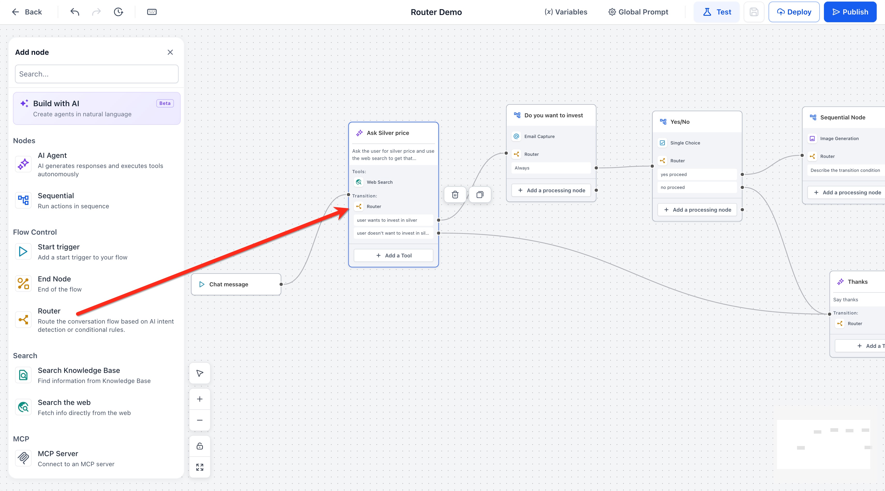 Agent Studio – Router Tool (AI & Conditional Router) – How To Use the Routing Tool in Agent Studio