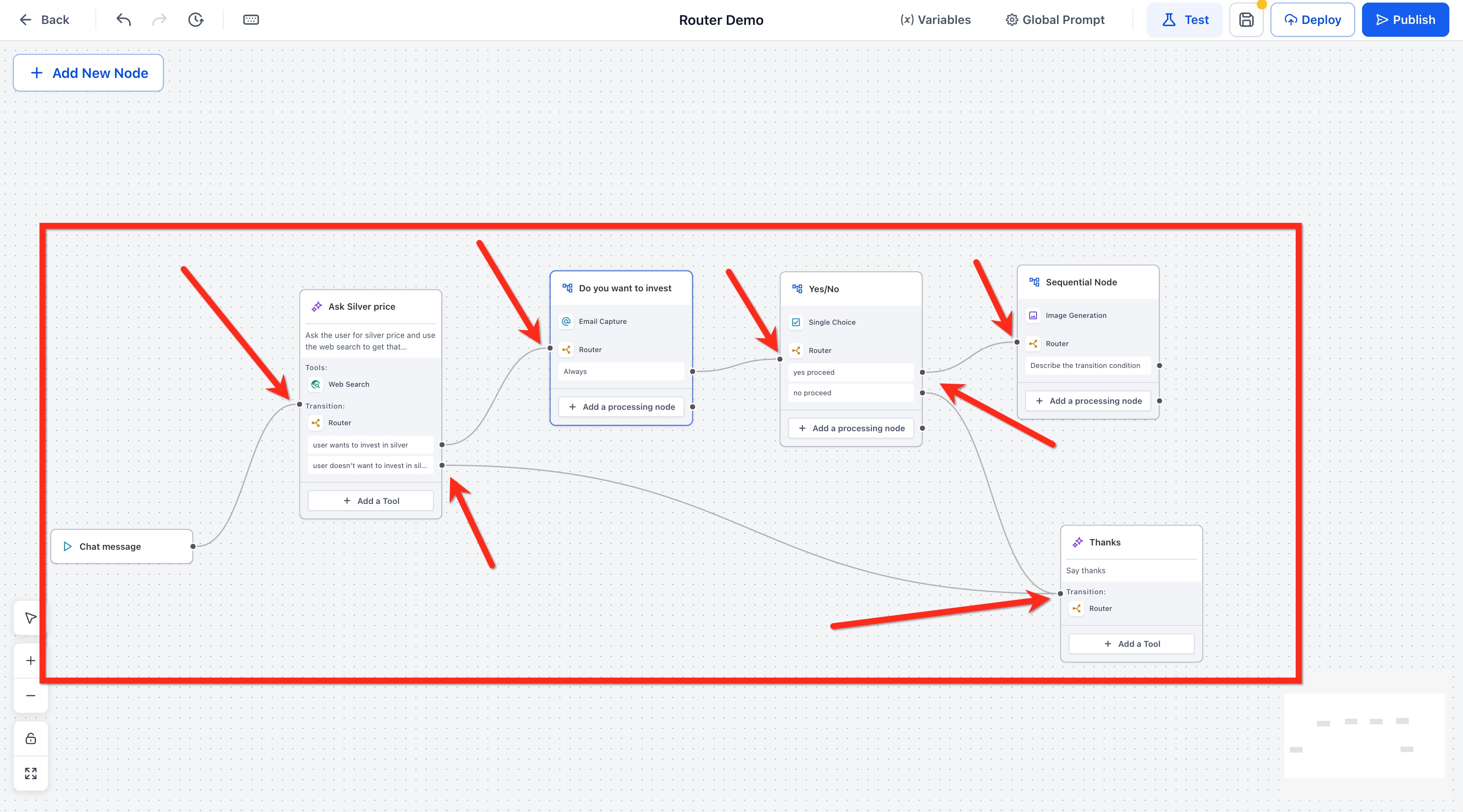 Agent Studio – Router Tool (AI & Conditional Router) – How To Use the Routing Tool in Agent Studio