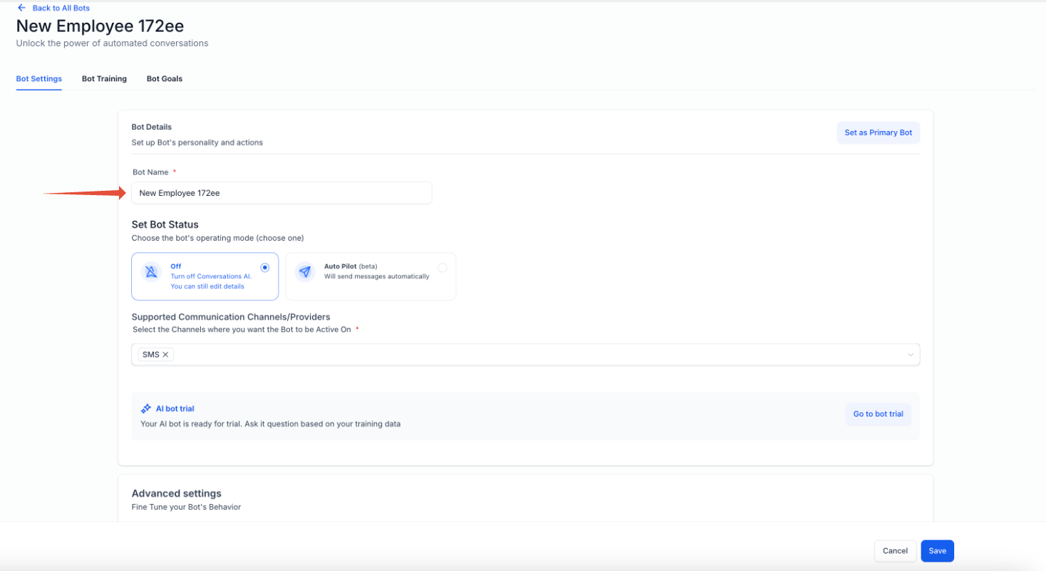 AI Bot Goals Setup and Customization Guide – Configuring Bot Settings