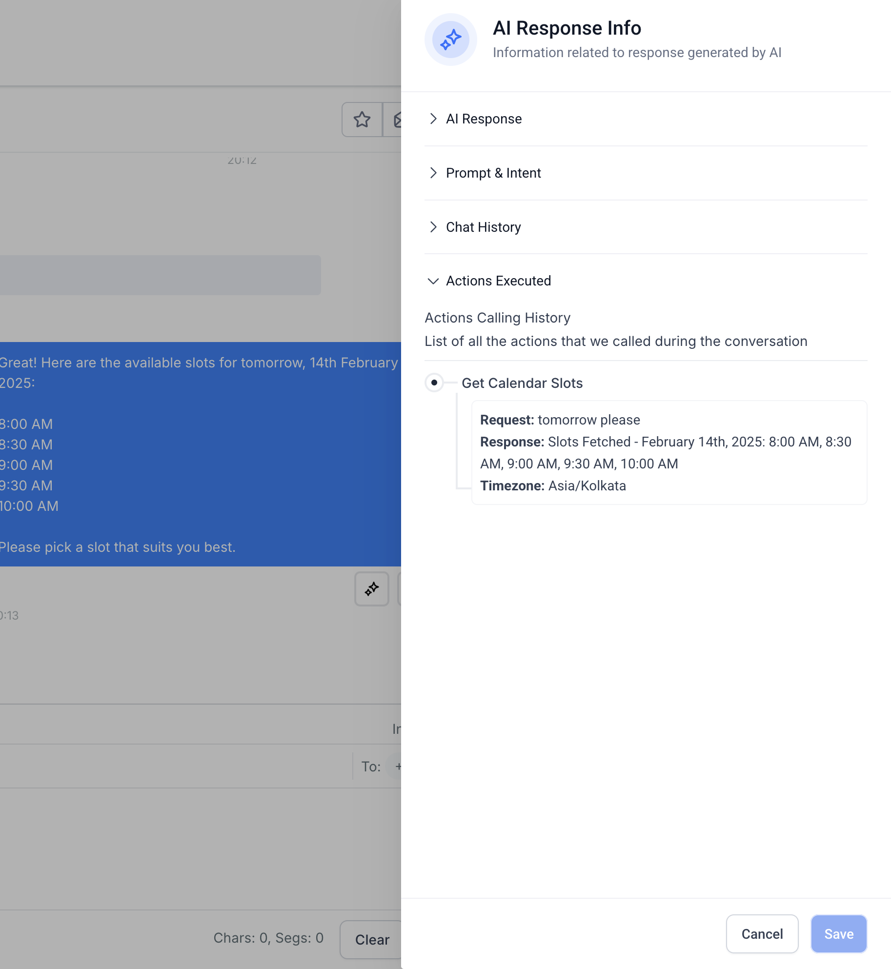 AI Message Details: View & Edit AI Responses – Screenshot 9