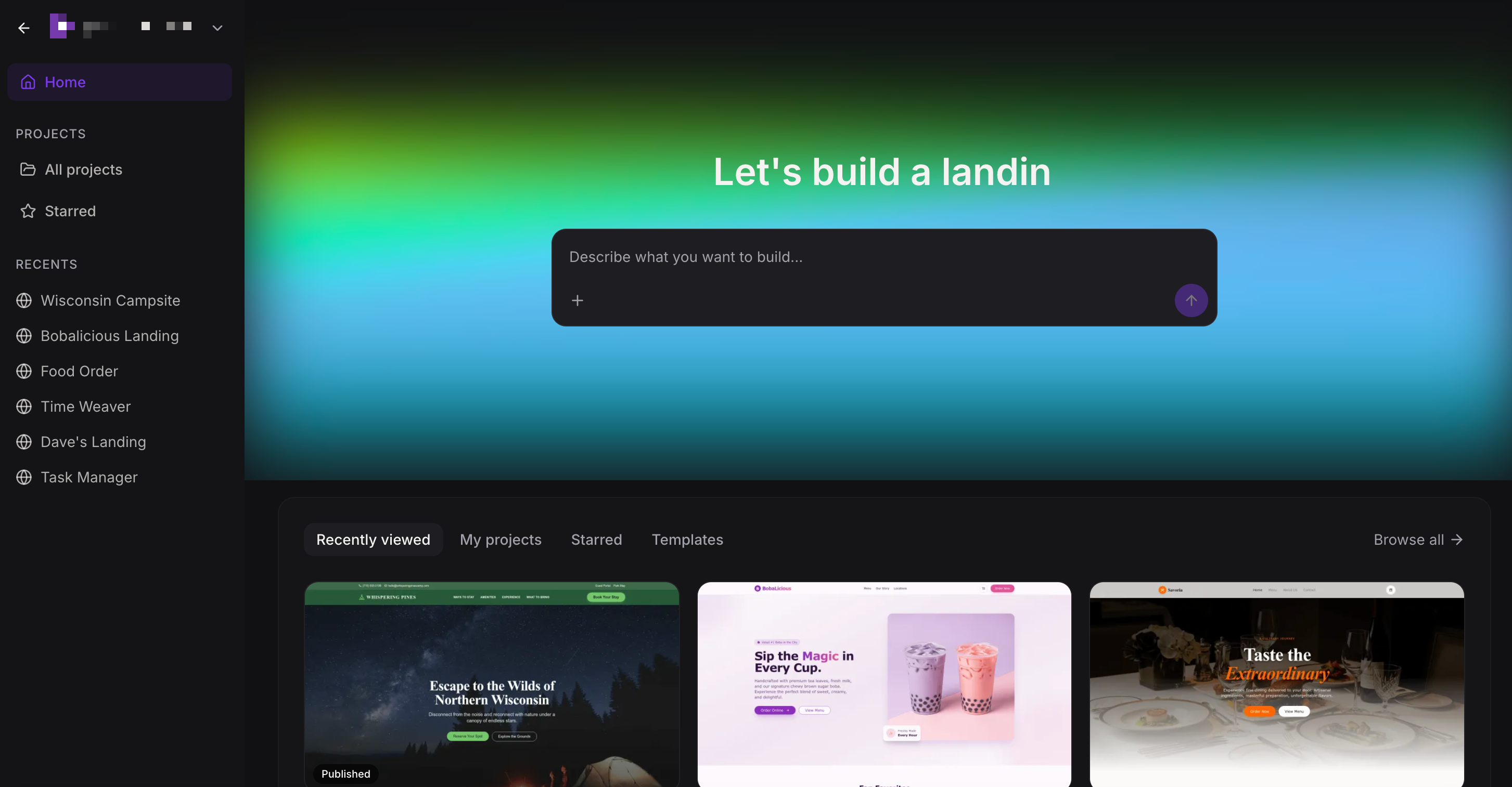AI Studio Home and Interface Overview