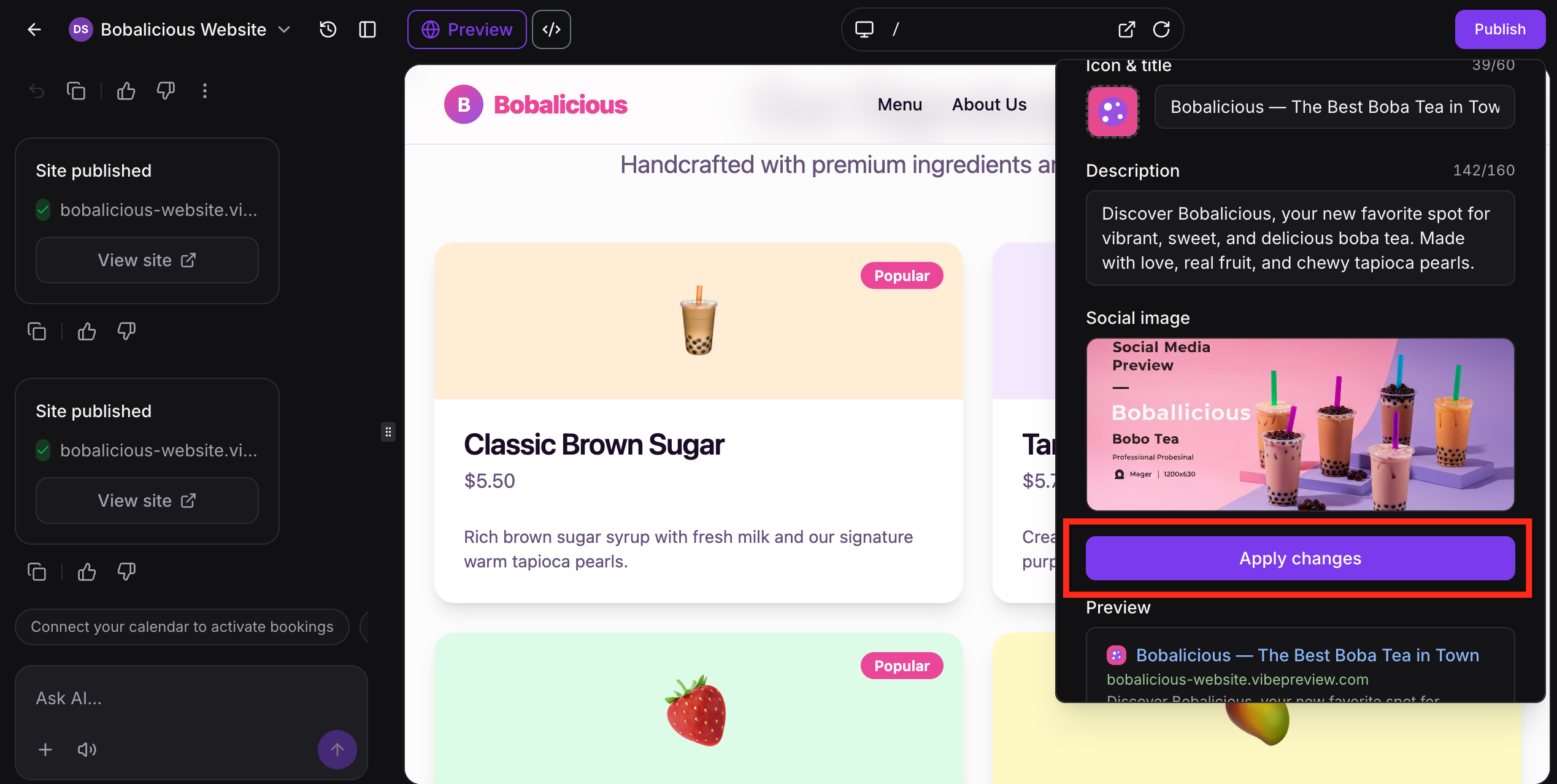AI Studio – Publishing Your Projects