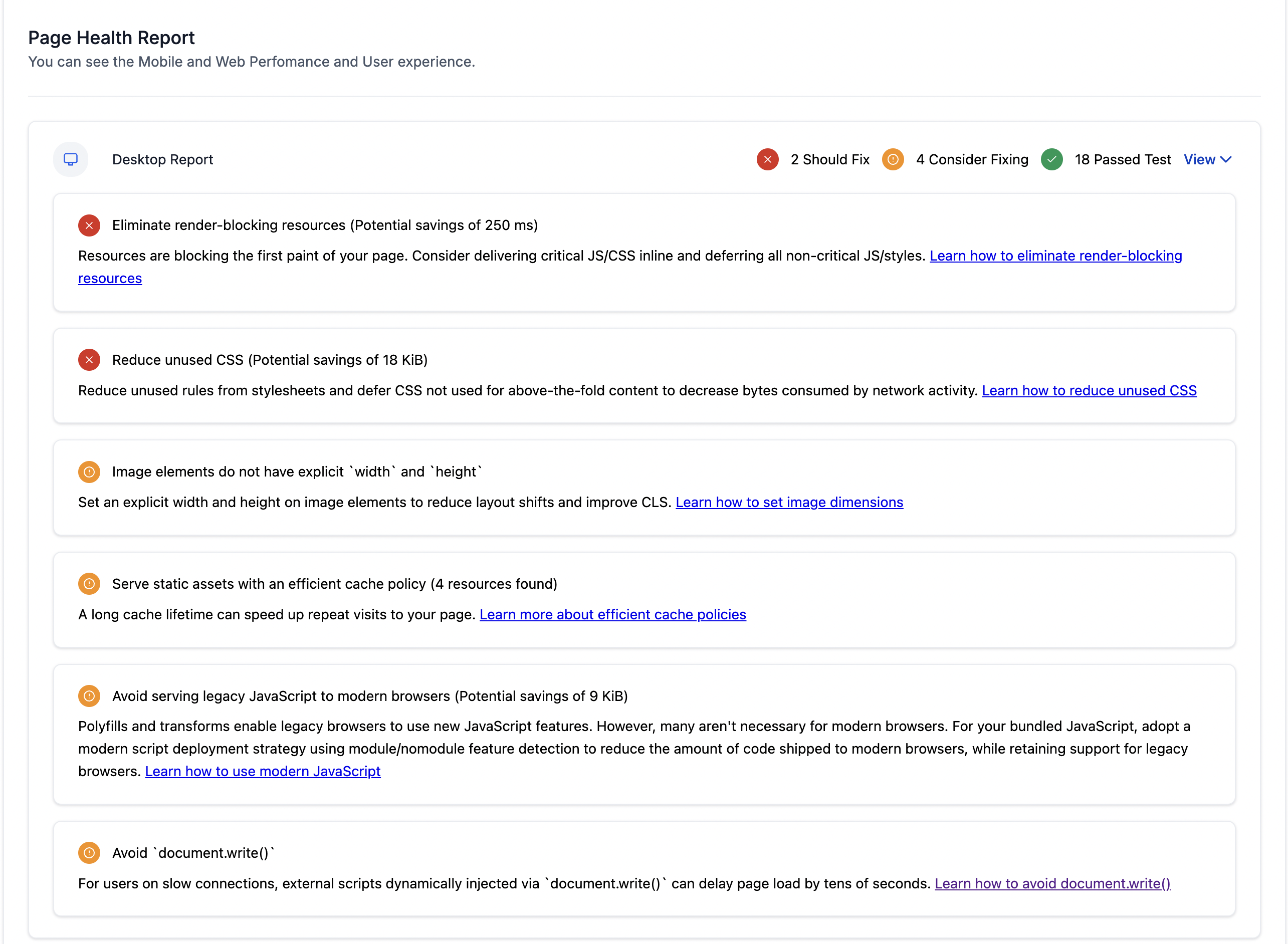 Analysing Website Performance of a prospect in the Marketing Audit Report – How to access Website Performance Report