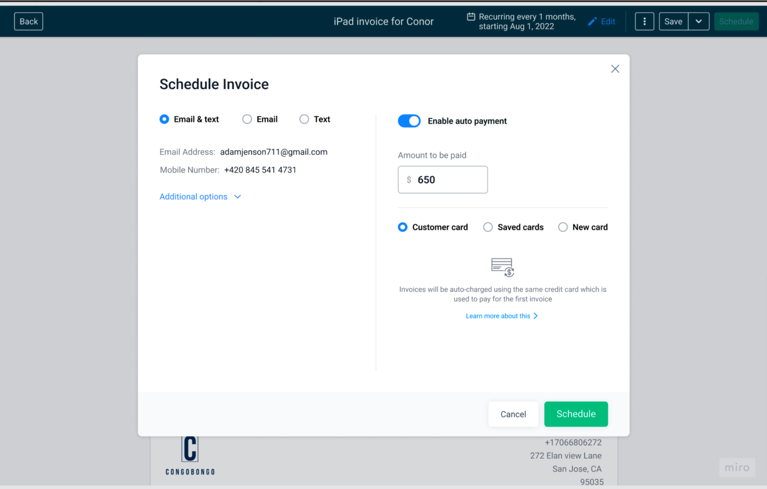 Auto Payments in Recurring Templates – How to end auto-payments on a recurring template?