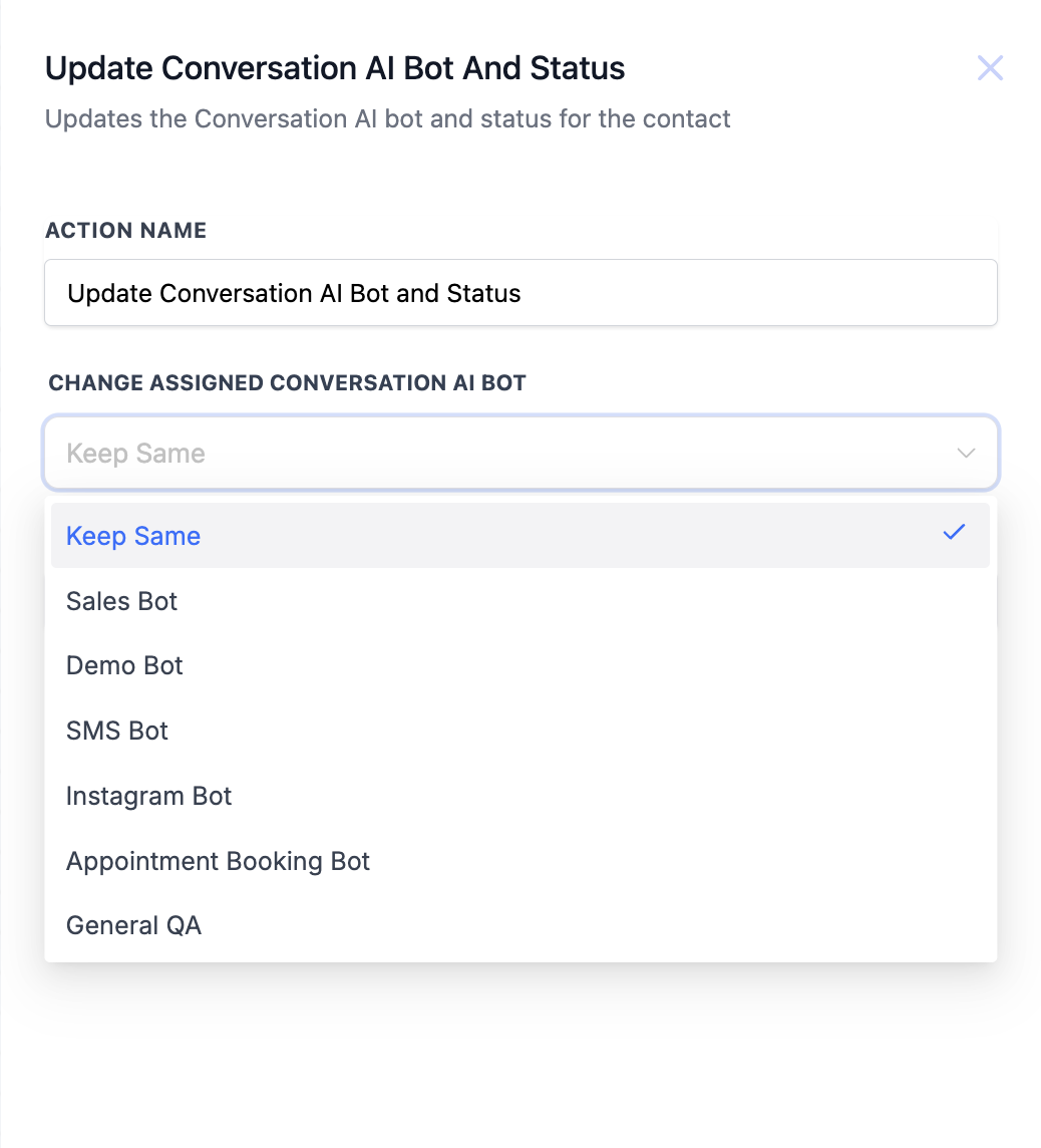 Automating AI Bot Assignment and Status Using Workflows – Example 3: Activate Bot After Payment
