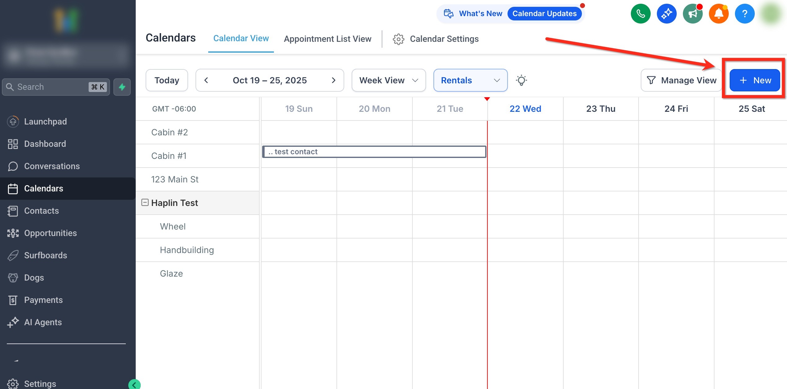 Blocked Slots for Rental Listings – Step 1: Start a Booking