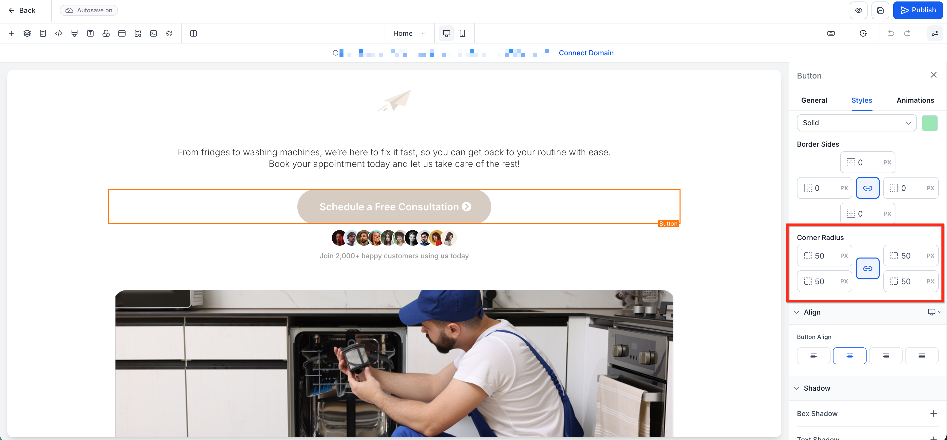 Border Control in Page Builder – How to Set Border Control Settings