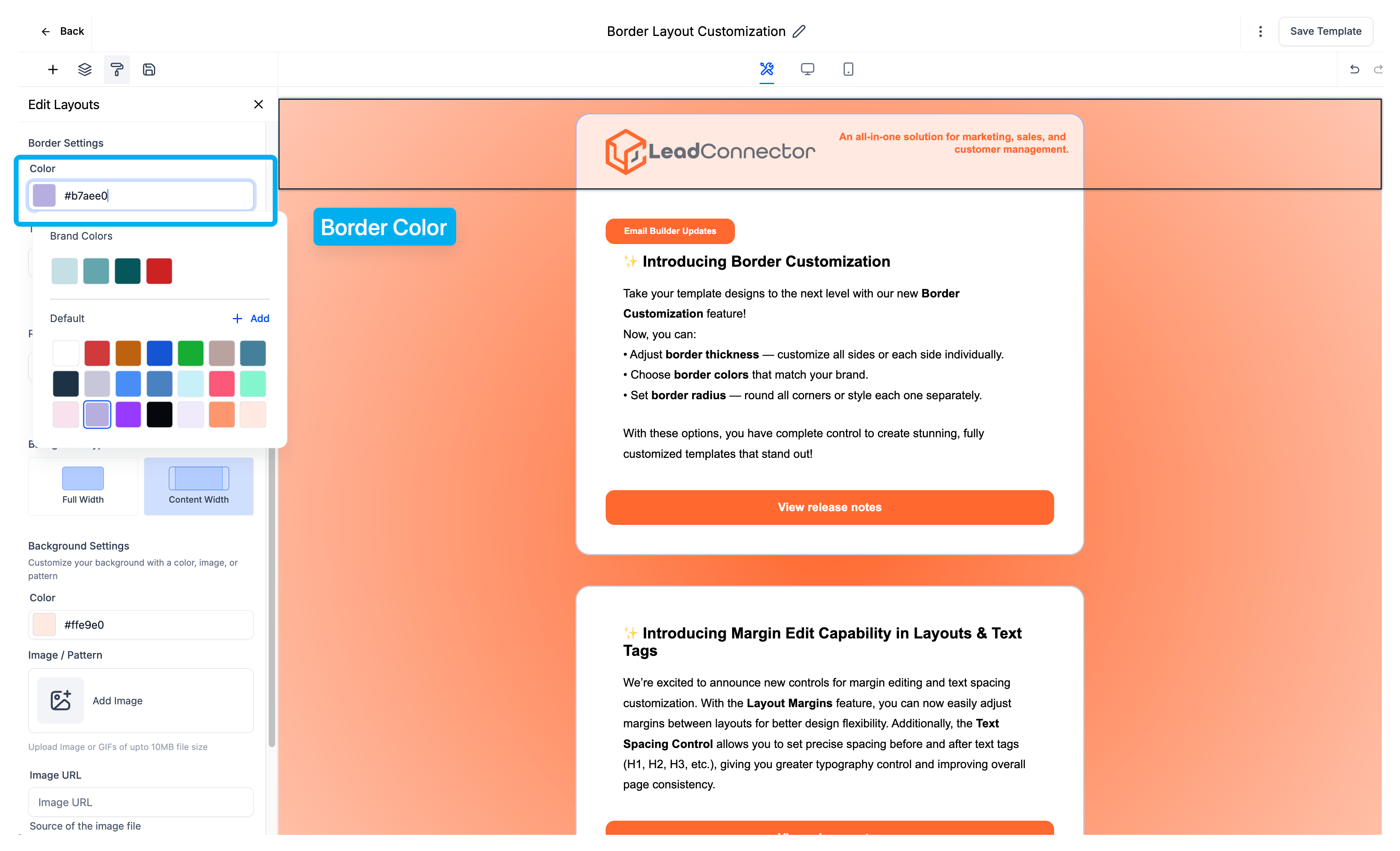 Border Customization: Color, Radius, and Thickness – Step 2: Customize Border Properties