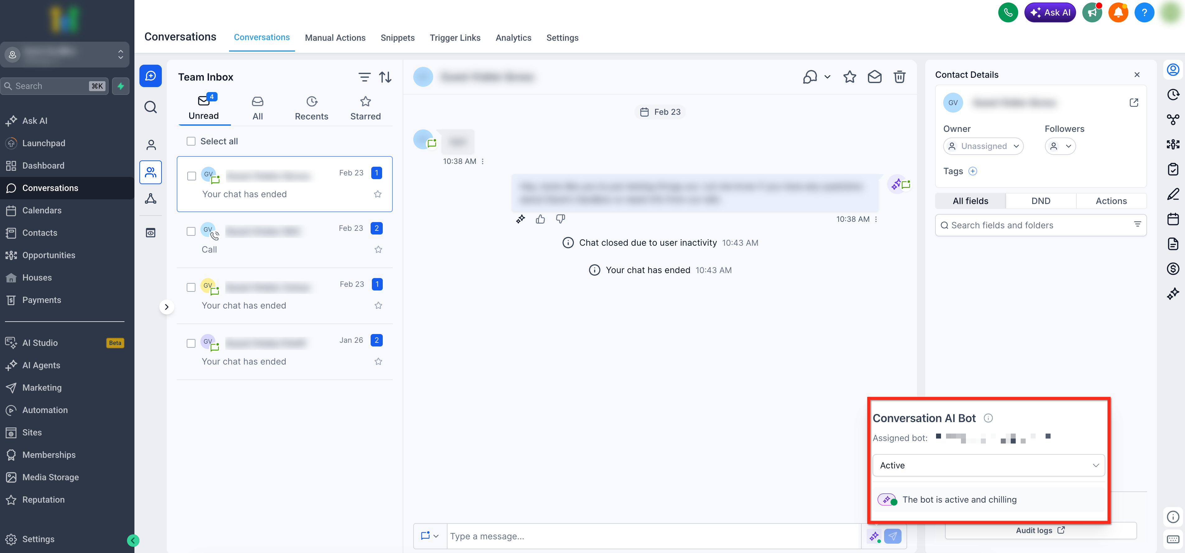 Bot Status for Individual Contacts – How to Update Bot Status for an Individual Contact