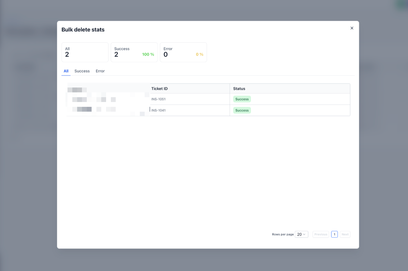 Bulk Delete and Restore Records for Custom Objects, Companies, and Tasks – Bulk Actions page showing deletion job progress and status