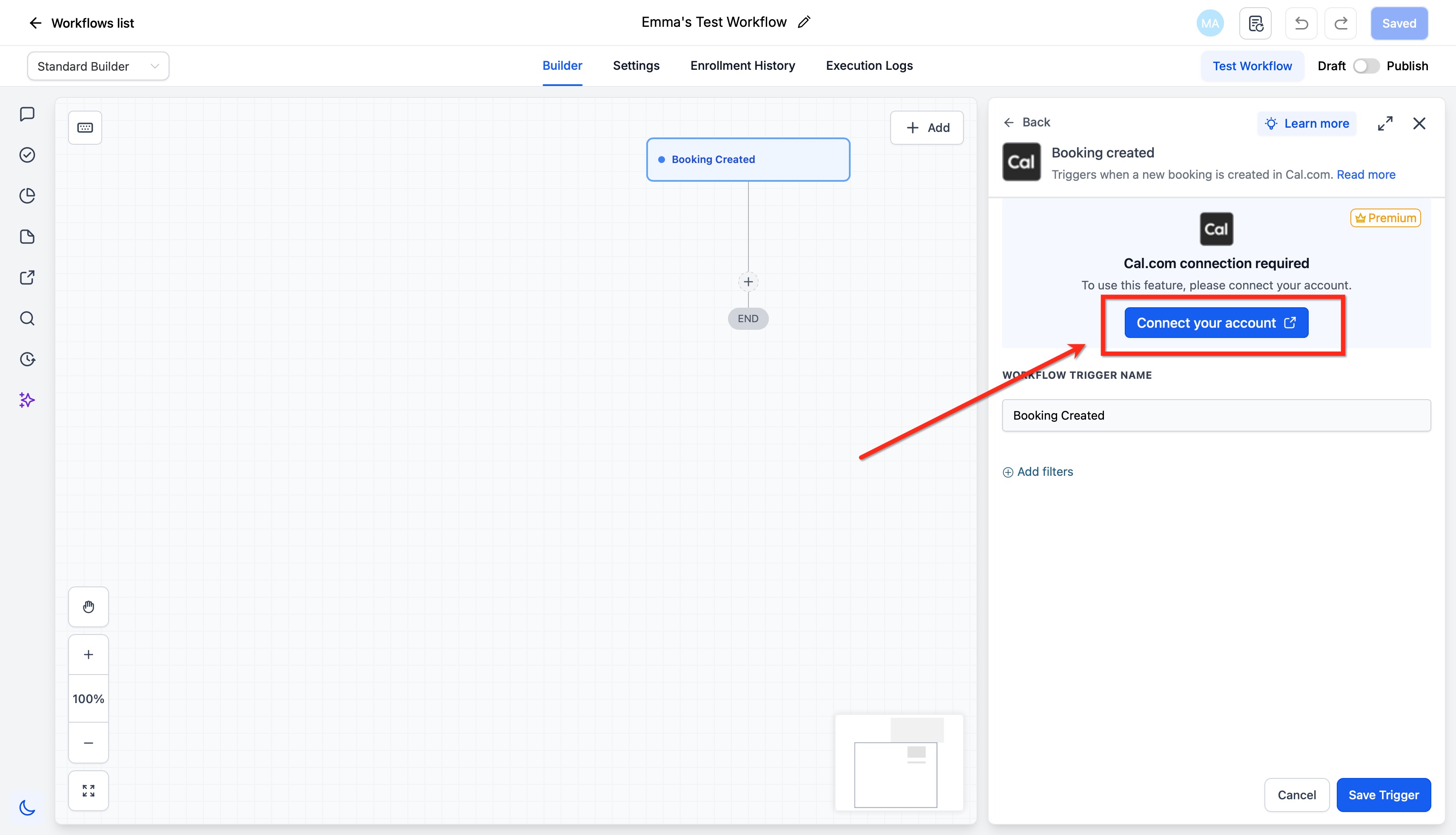 Cal.com: Workflow Actions & Triggers – Connecting Your Cal.com Account