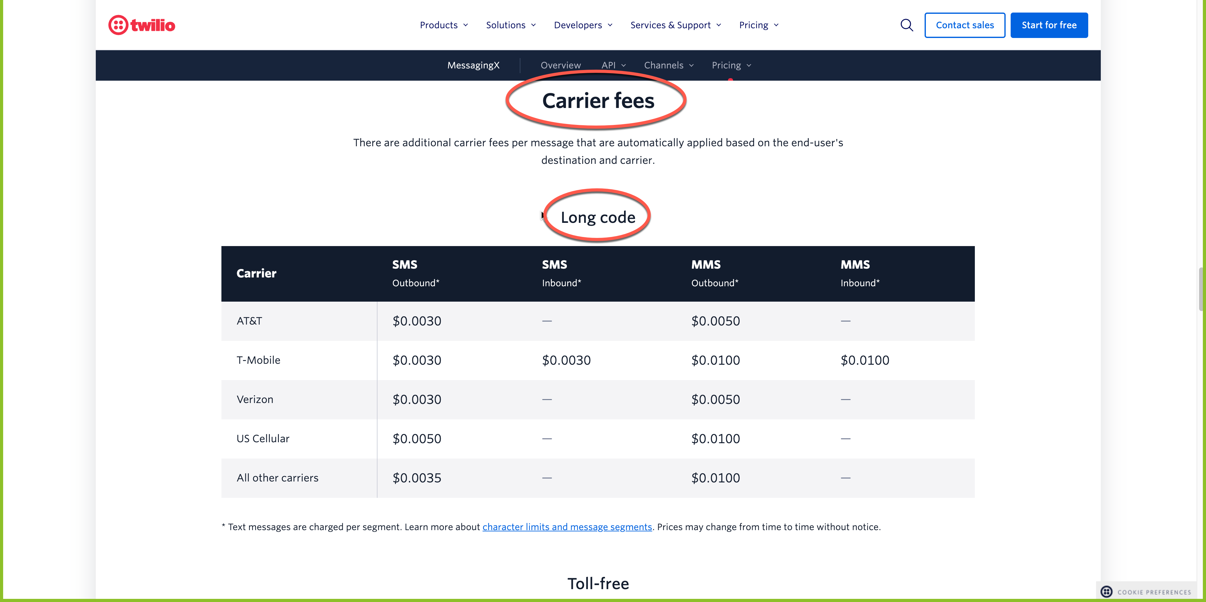 Calculating SMS and MMS Costs: A Step-by-Step Guide – Step 3: Lookup Carrier Fees (≈$0.005)
