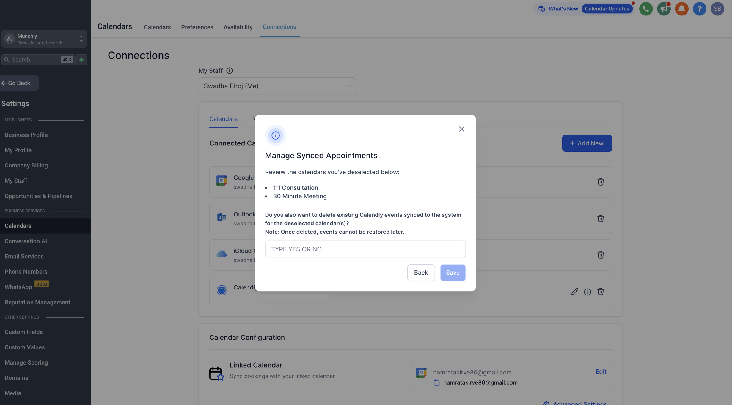 Calendly – How to Integrate Calendly? – Deletion of Calendly Events if Calendar is Deselected or Account is Disconnected
