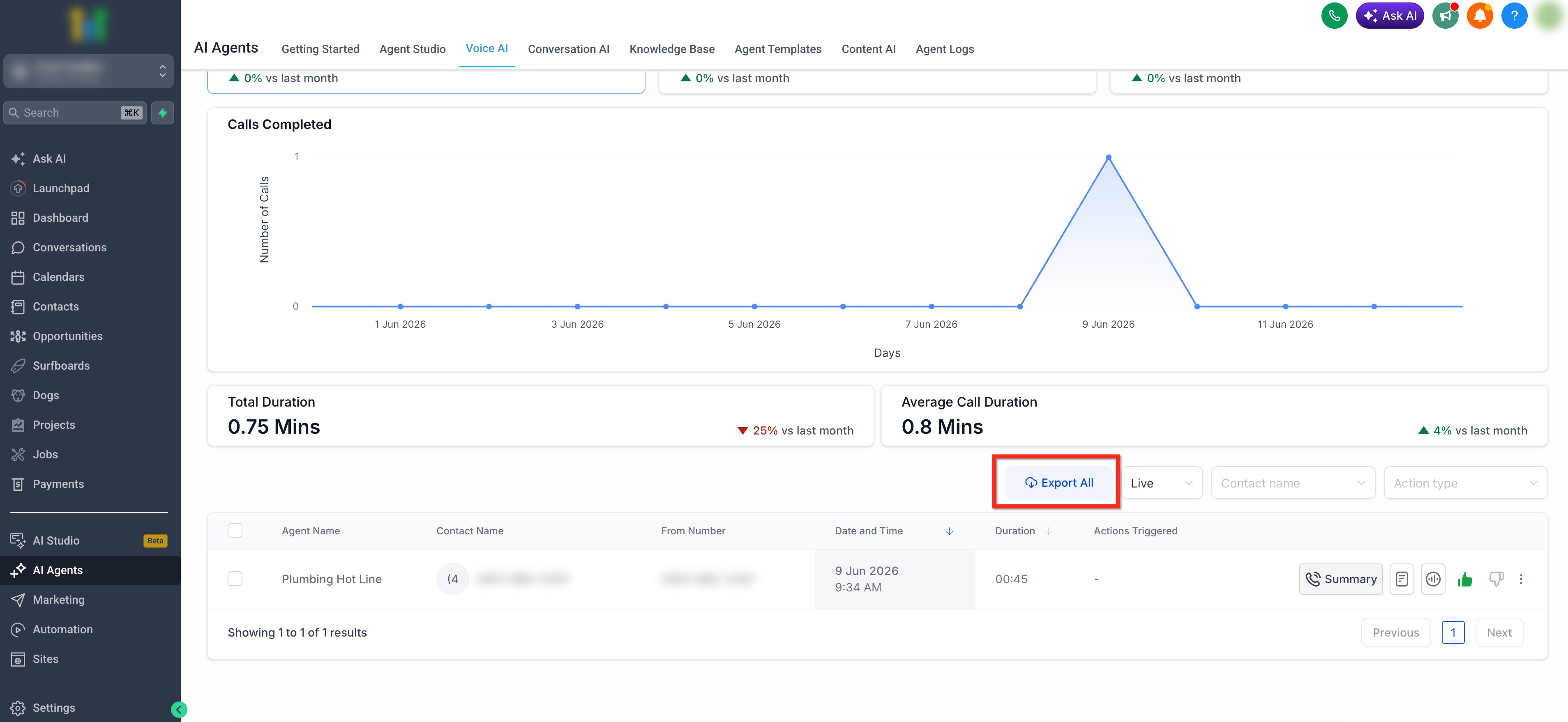 Call Logs for Voice AI Agents – Bulk Export Call Logs