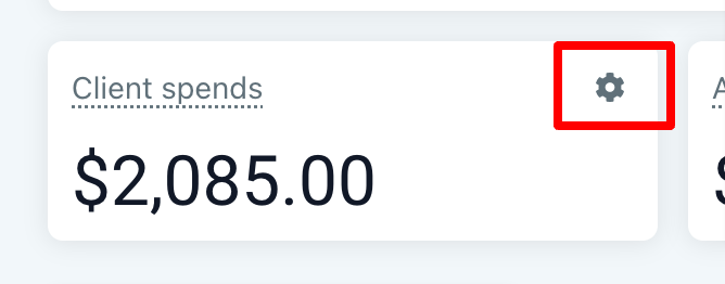 Client Spend & Management Fee Setup Guide – Access Settings from Client Spend Card