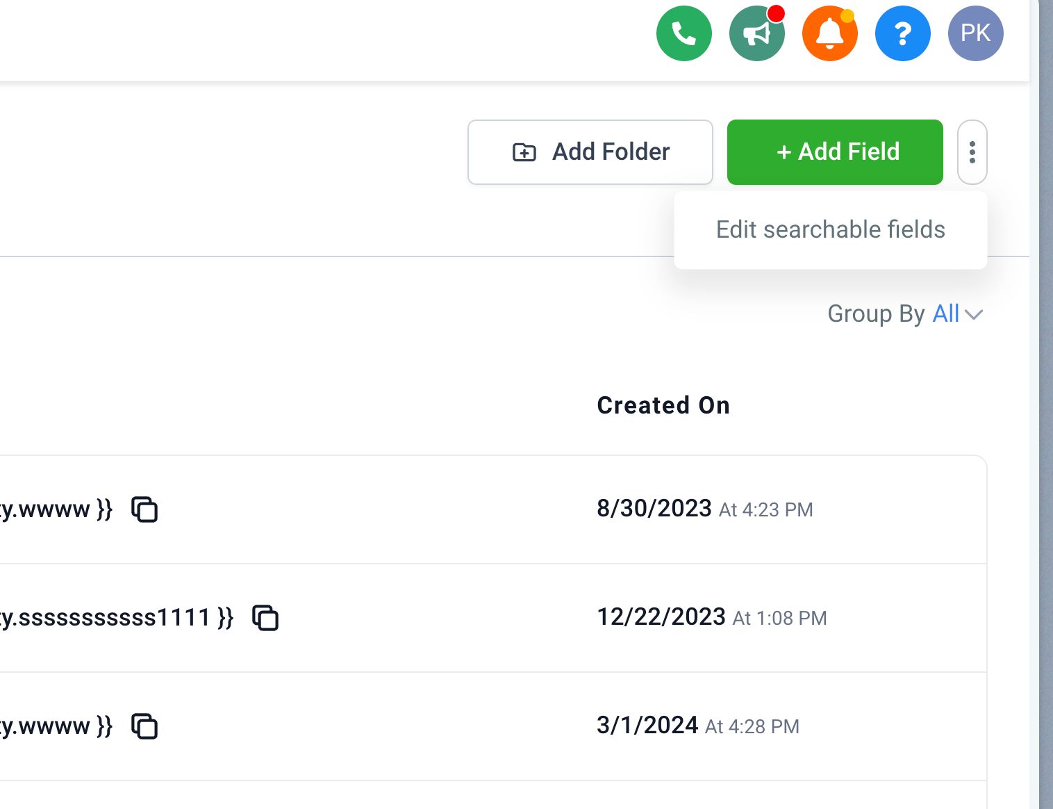 Configuring Searchable Fields for Objects – How to update your searchable fields?