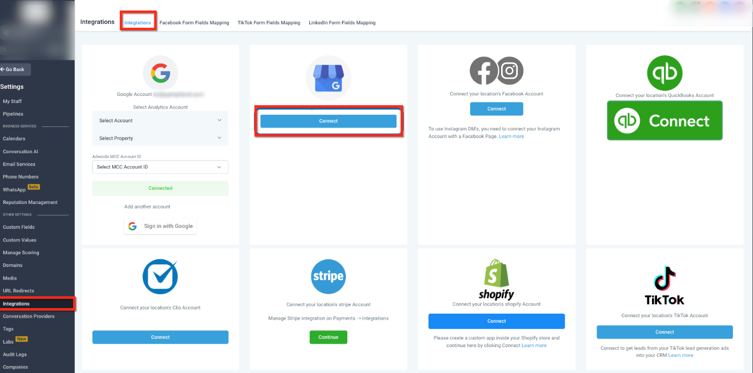 Connect Multiple Business Listing Pages to a Single Account – Starting a New Business Listing Connection