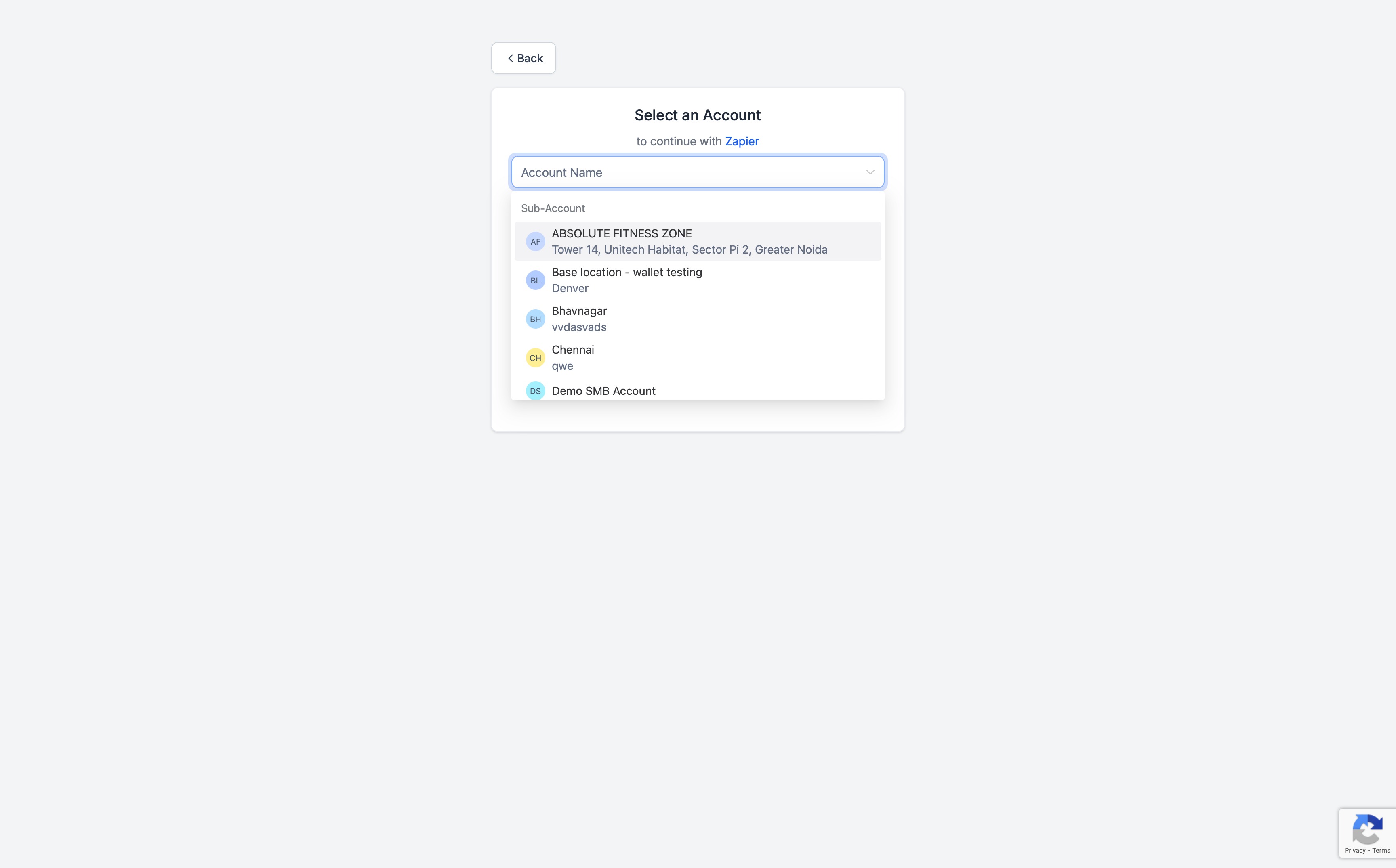 Connect sub-account with Zapier – Please follow below steps to connect: