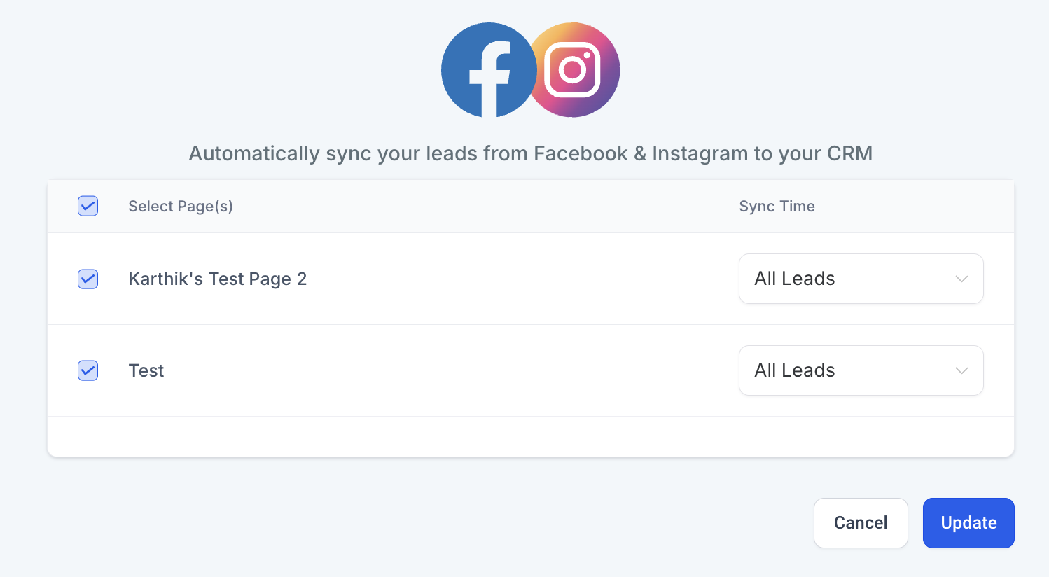 Connecting multiple Facebook pages to your account – Facebook Integrations - Manage pages