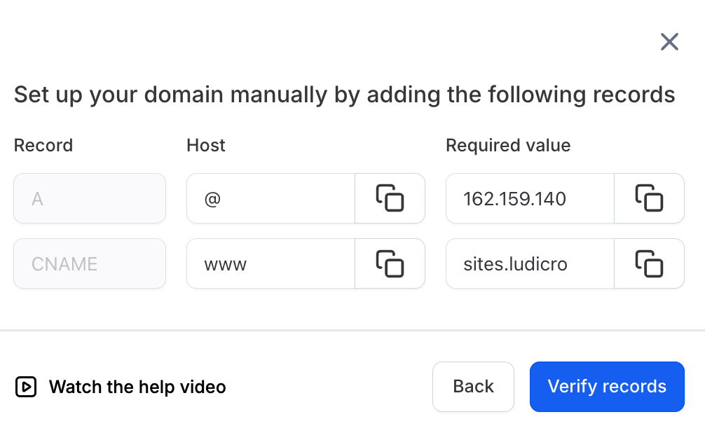 Connecting Your Domain – A Guide – 2. Manually Adding a Domain