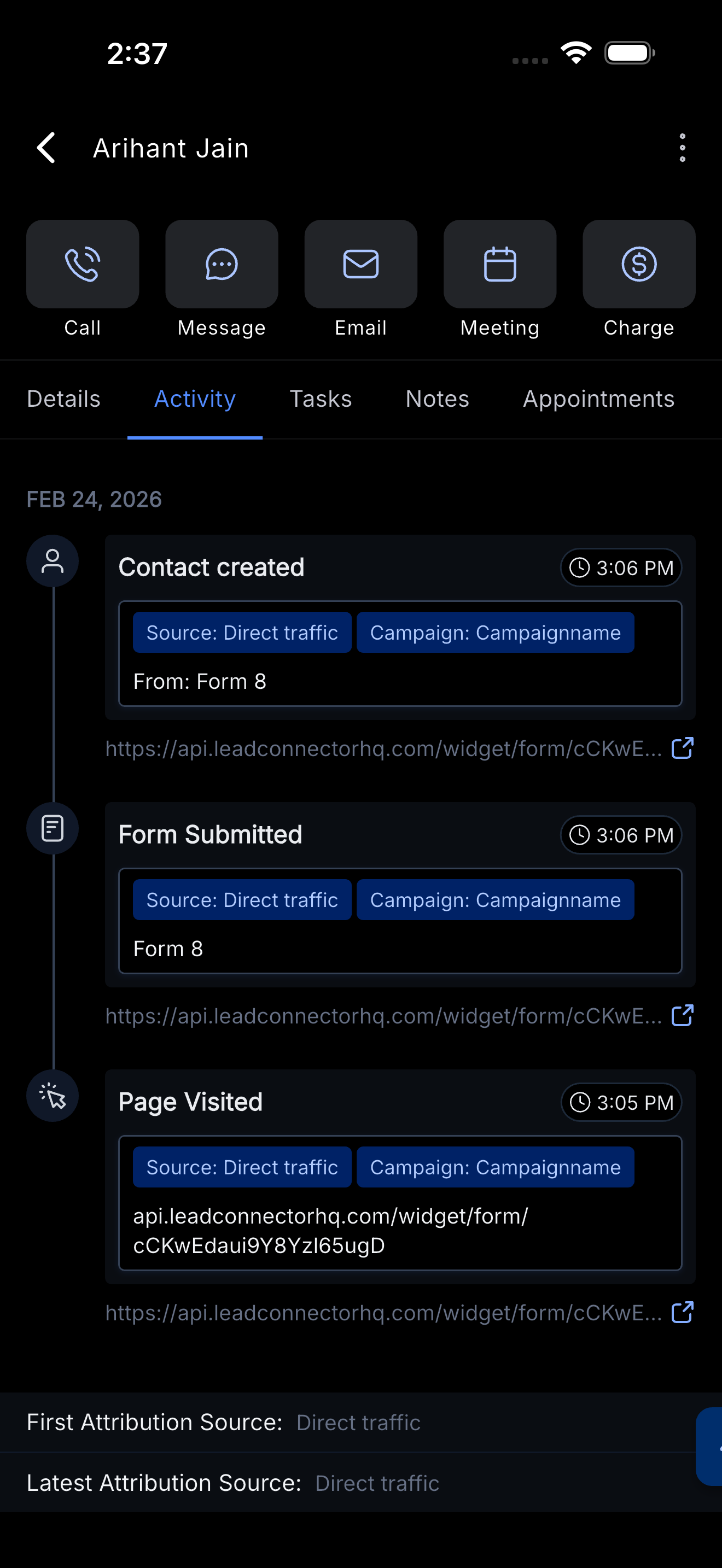 Contact Activity Tab on Mobile – How to Access the Activity Tab on Mobile
