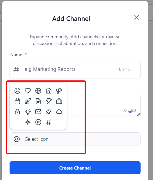 Content Management in Communities – Channel Icon