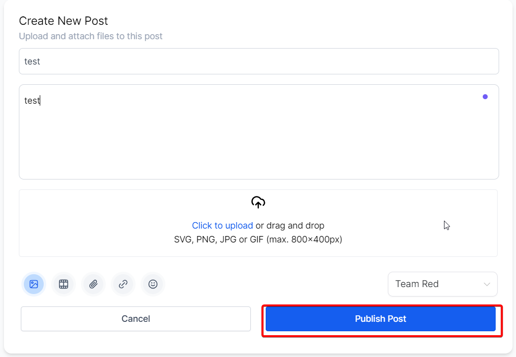Content Management in Communities – Publish Post