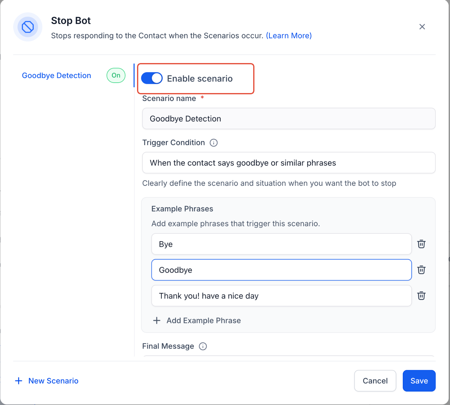 Control Automated Replies with Stop Conditions – How to Configure Stop Bot Conditions