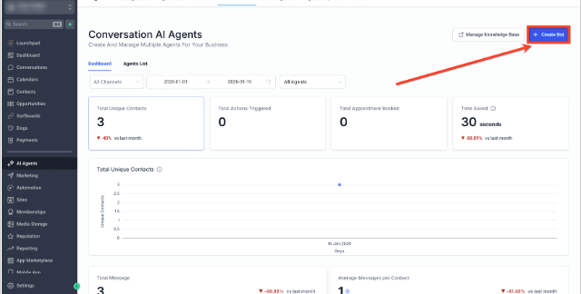 Conversation AI – Auto Follow-Up Action – Choose one of the following:
