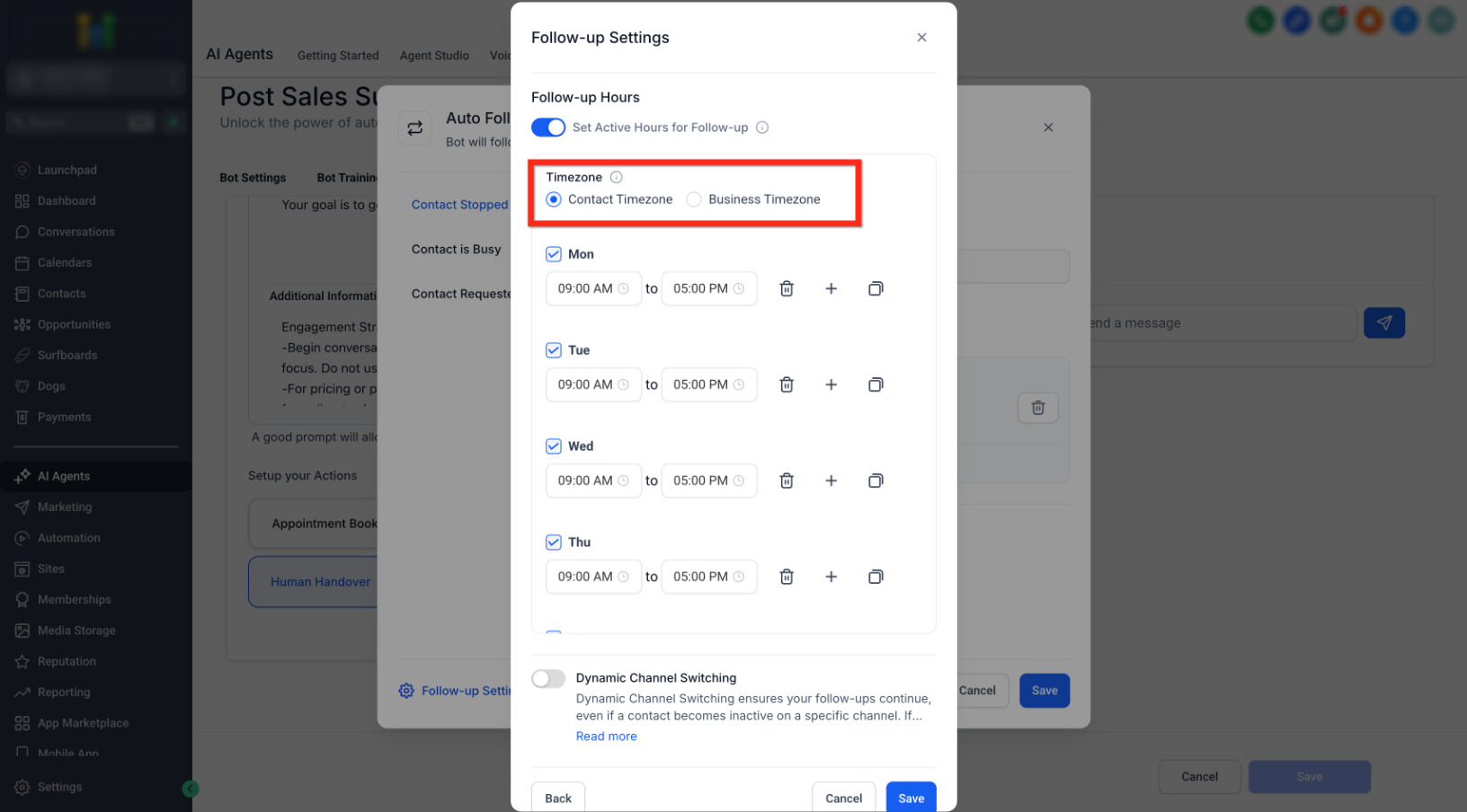Conversation AI – Auto Follow-Up Action – Screenshot 8