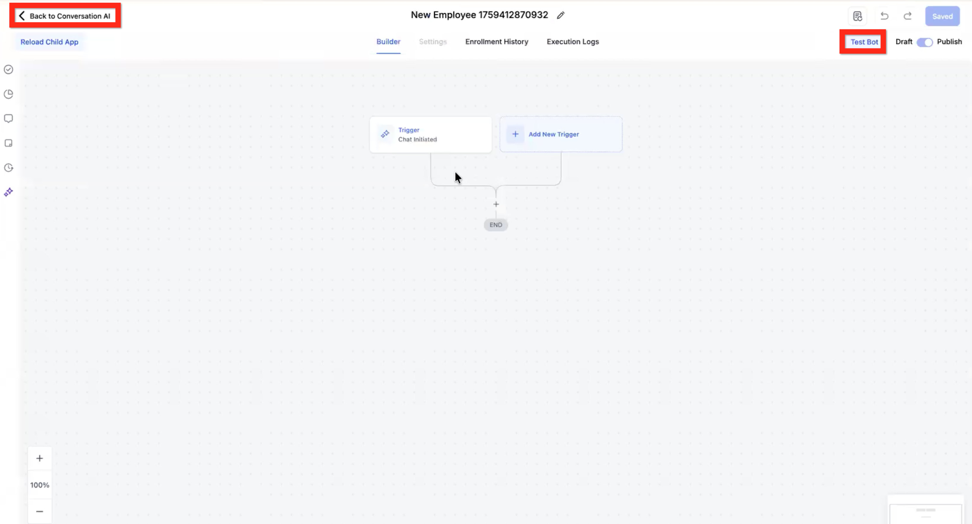 Conversation AI Flow Builder – Flow Based Builder