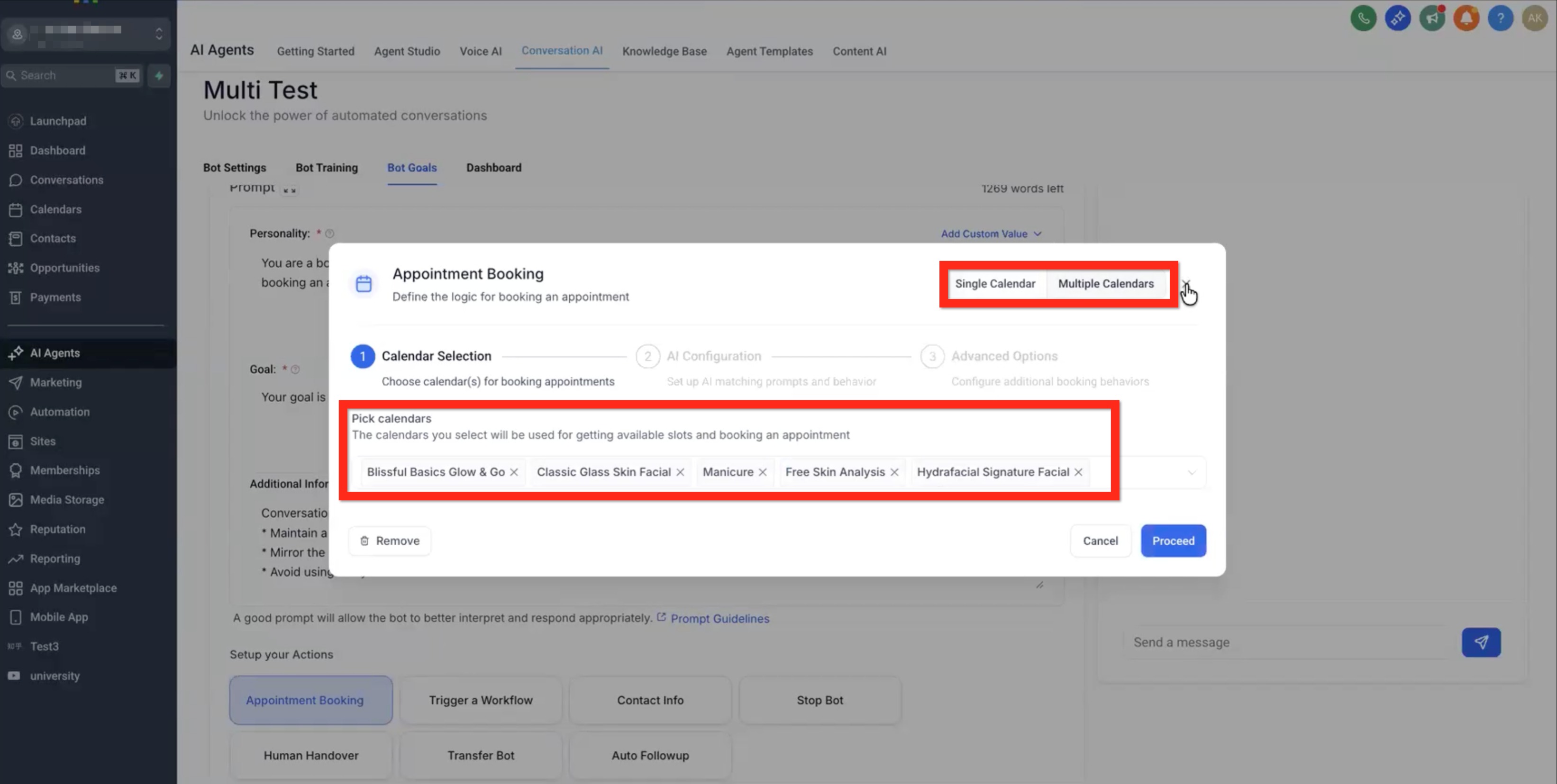 Conversation AI: Multiple Calendars Support for Appointment Booking – How to Configure Multiple Calendars for Appointment Booking