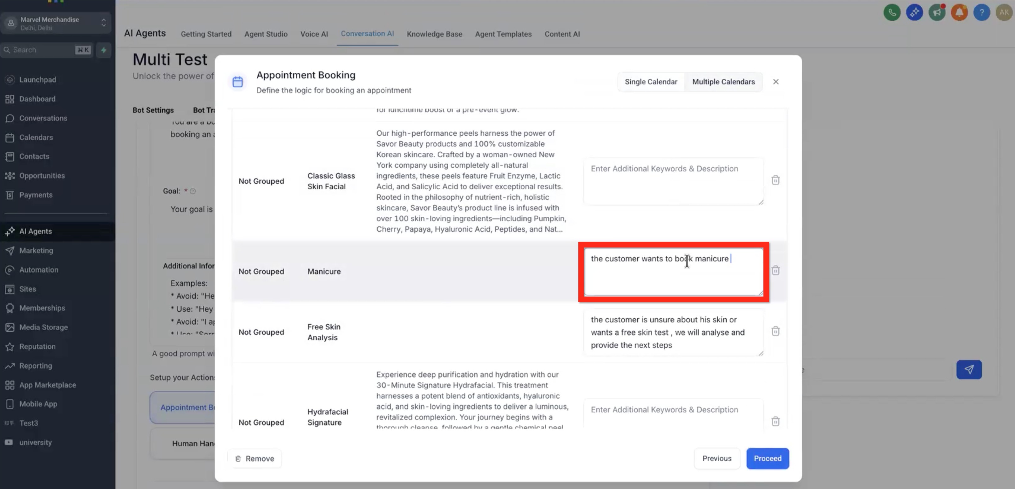 Conversation AI: Multiple Calendars Support for Appointment Booking – How to Configure Multiple Calendars for Appointment Booking