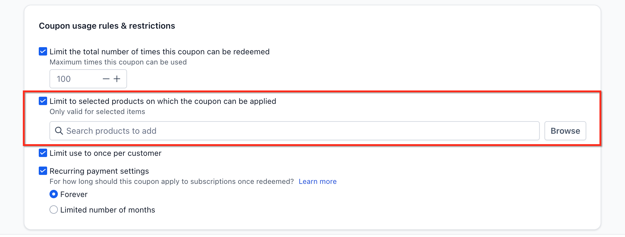 How To Setup Coupon Targeting by Product, Price, and Variant