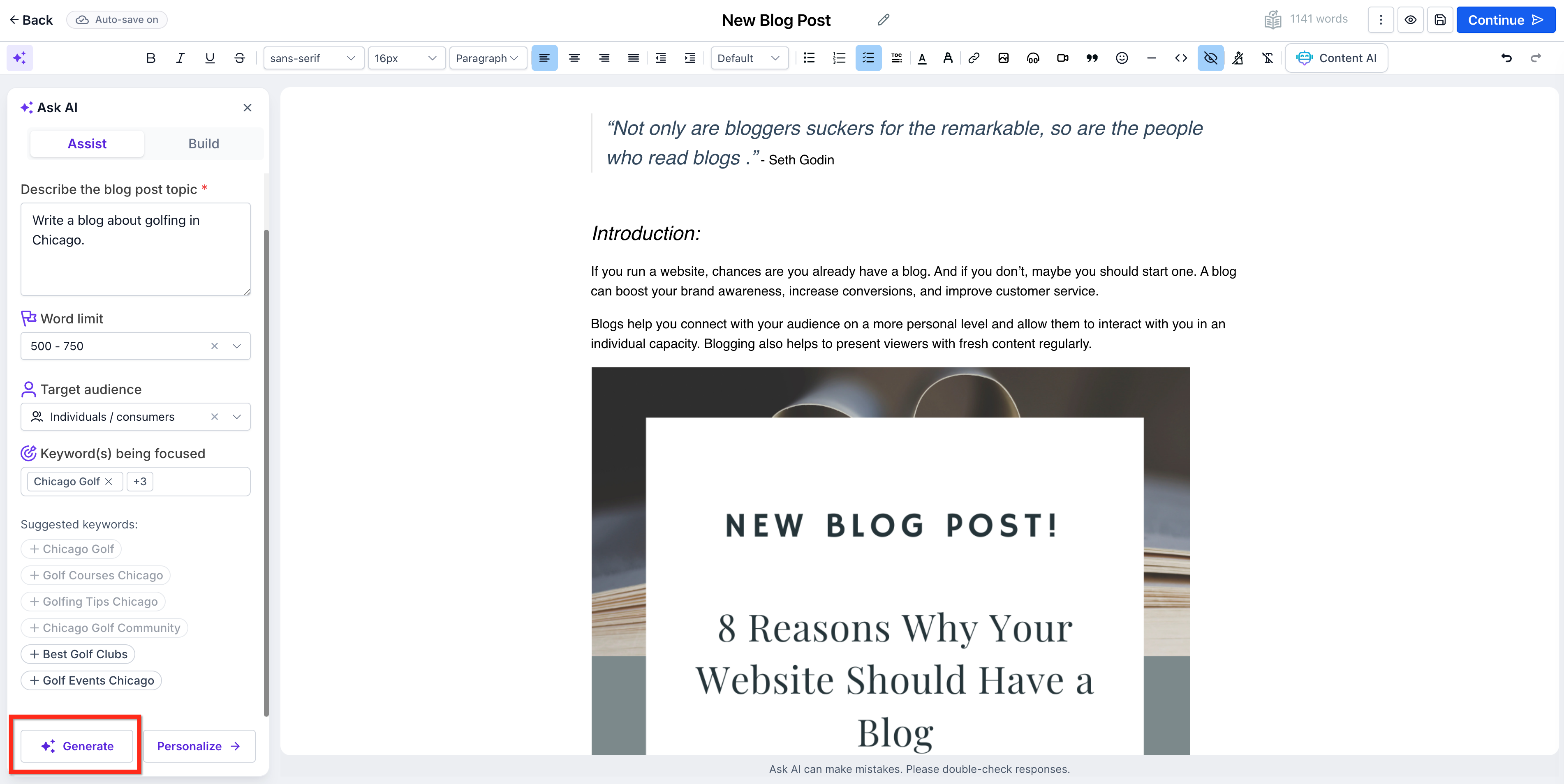 Create Blog Posts with AI – How to Use Blog Post AI
