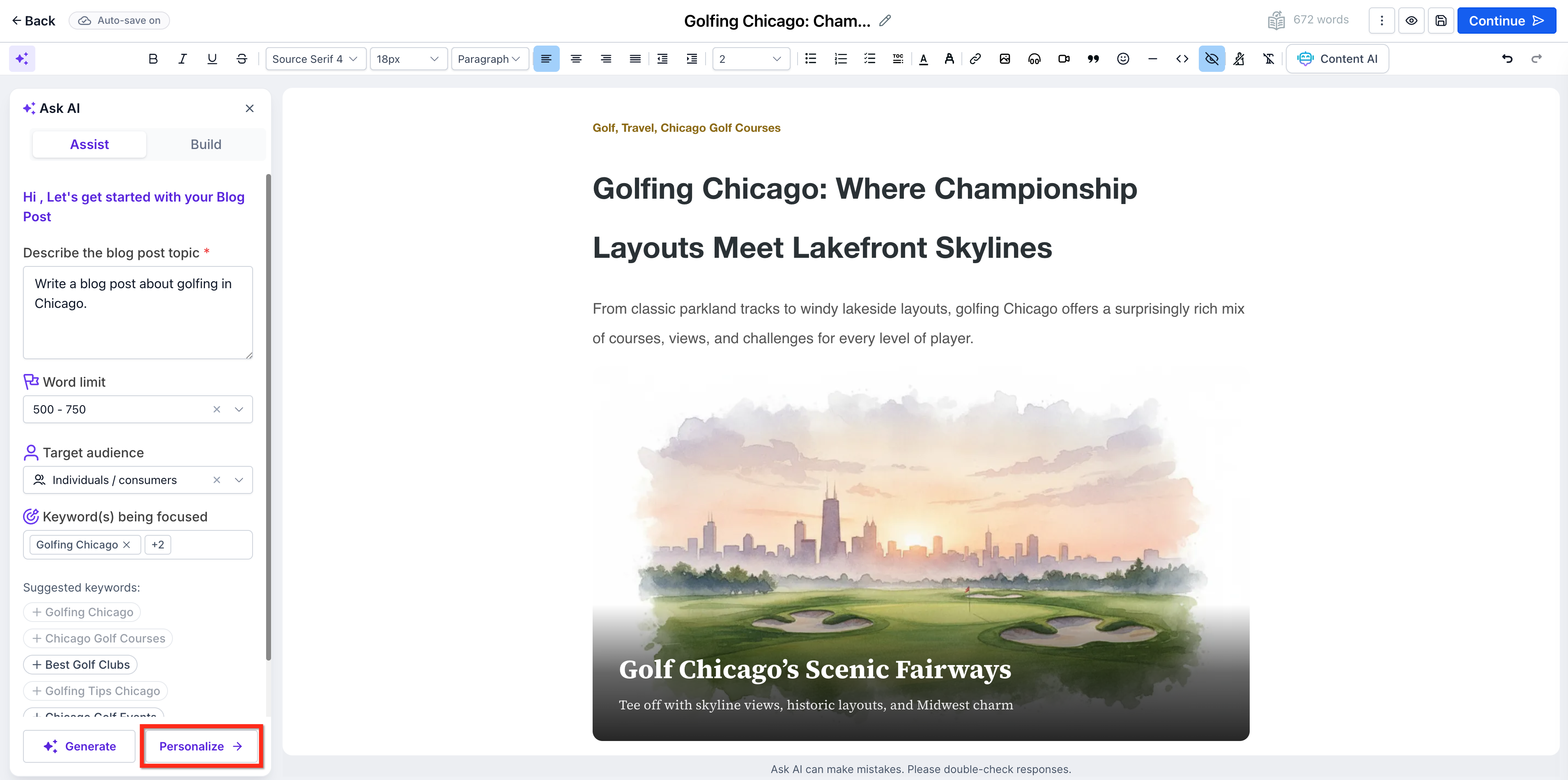 Create Blog Posts with AI – Language Translation