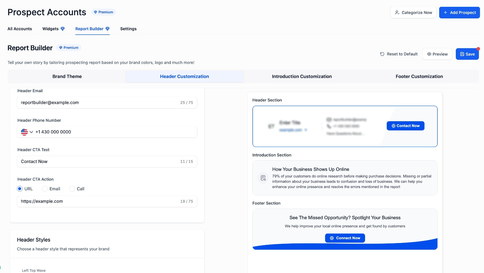 Create Branded Prospecting Reports Using Report Builder – How the Final Report Appears