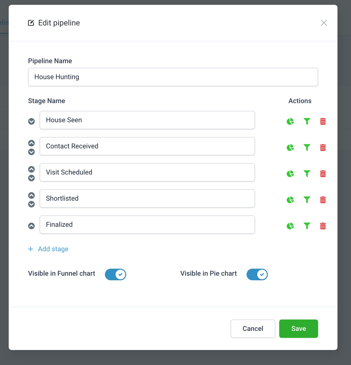 Creating and Managing Opportunity Pipelines – Creating and Editing Pipeline Stages