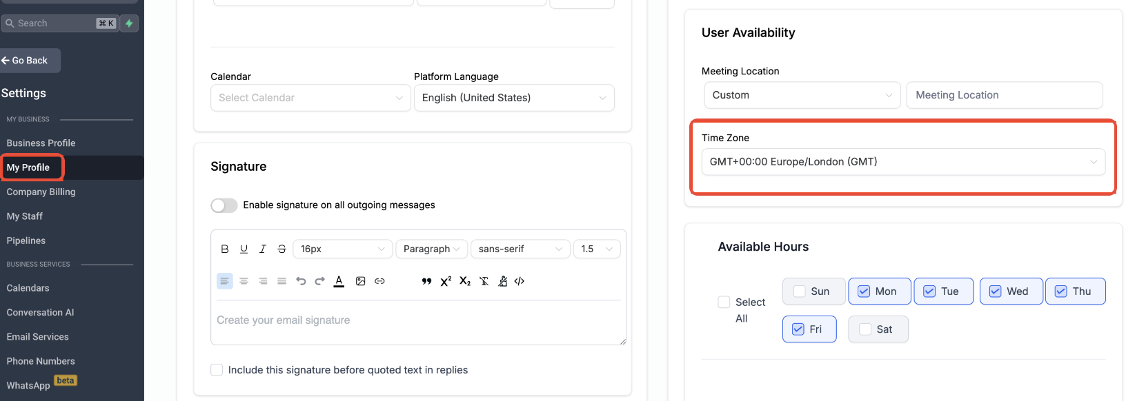 Customize Appointment Timezone Display Across Your Account – Appointment List Timezone Indicator
