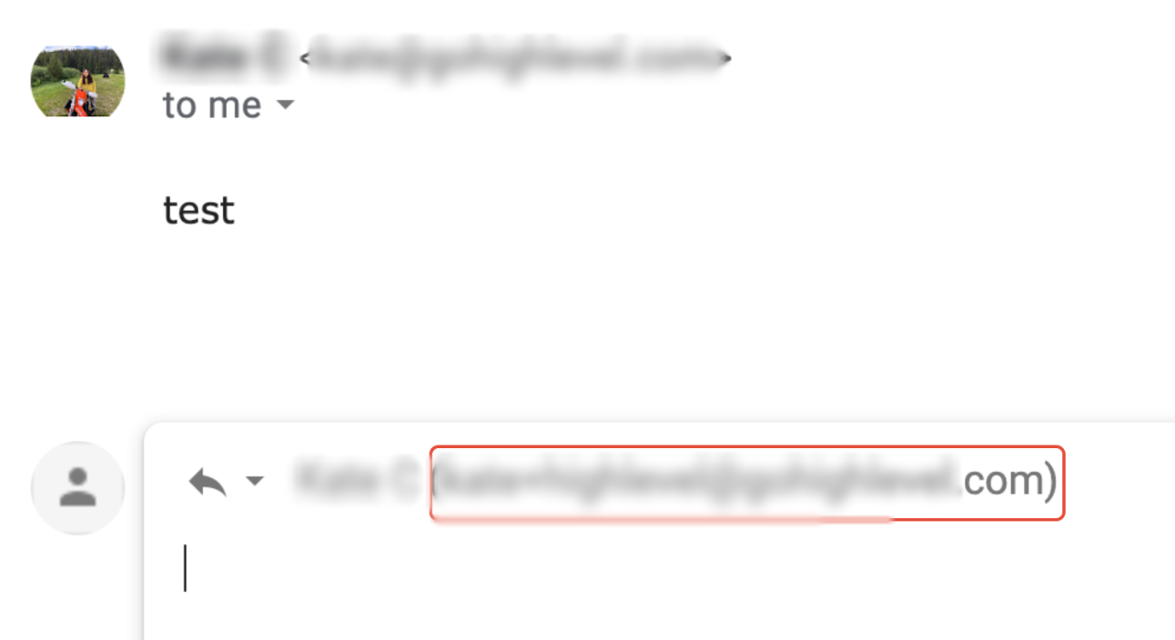 Email Services Configuration – Reply & Forward Settings – Example Without Reply Tracking