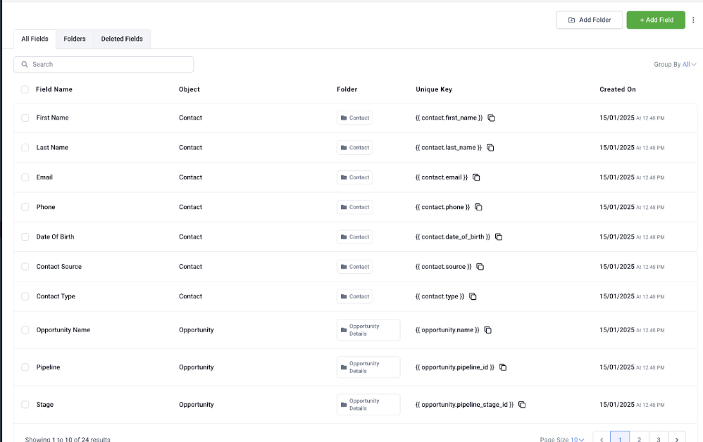 Facebook form field mapping – DROPDOWN (single)